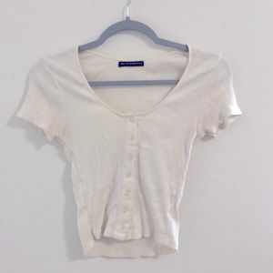 Button down crop top